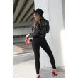 Legginsy modelujące / wysoki stan / PRĄŻKI BLACK /  S - M - L - XL